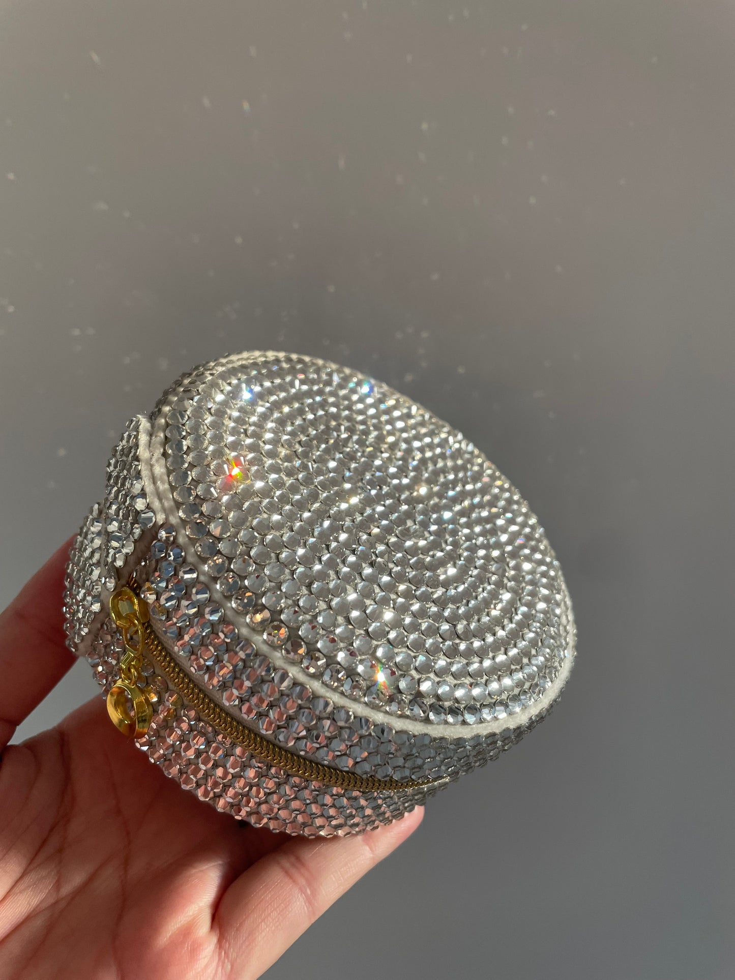 Luxury Hand-Embellished Crystal Jewelry Box