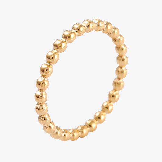 Gold Plated Bubble Ring