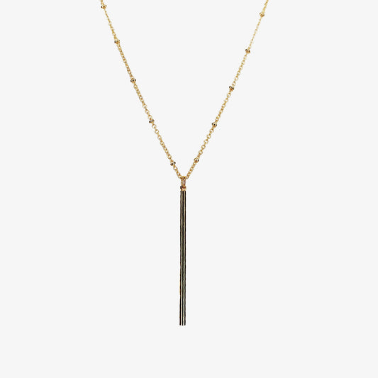 Gold Plated Bar Necklace