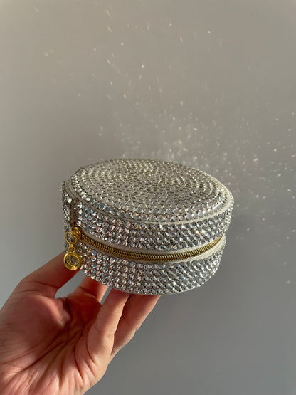 Luxury Hand-Embellished Crystal Jewelry Box