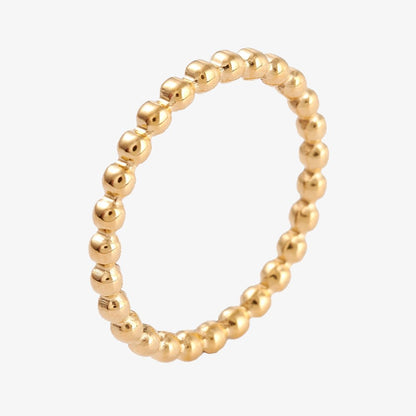 Gold Plated Bubble Ring - Ivy London Studio